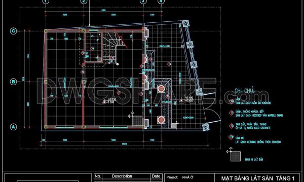 1. Download free detailed CAD drawings of floor plans for a 2-story townhouse