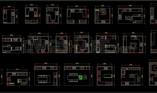 2 years ago
                

                
             5,497107. Download 100 CAD drawings of residential kitchen layout plans