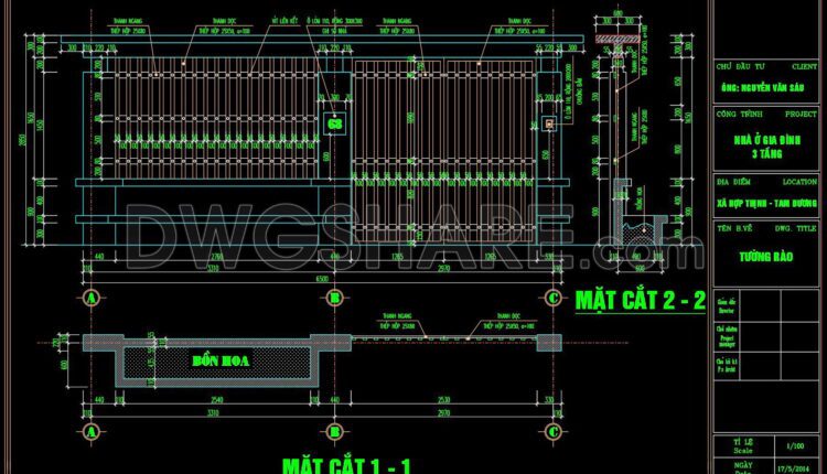136. CAD drawings detailing fences available for download