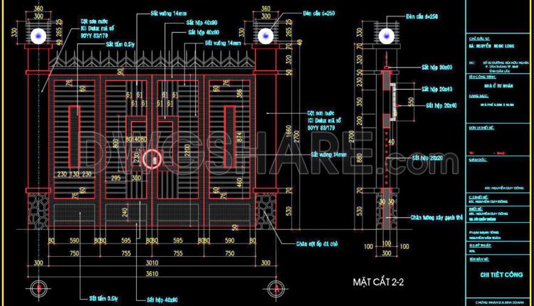 137. CAD drawings detailing gates and fences available for download