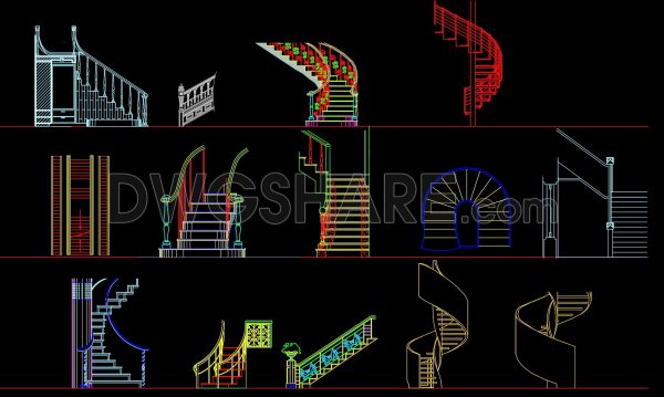 2 years ago
                

                
             4,164155. Download detailed CAD drawings of various types of staircases