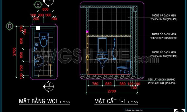 2 years ago
                

                
             3,815166. WC Layout Plan and elevations details CAD drawings download