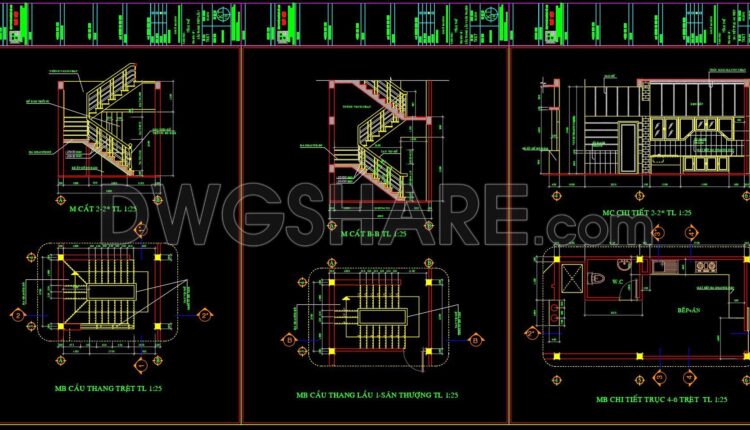 20. Download the construction method drawings for a 4-story townhouse