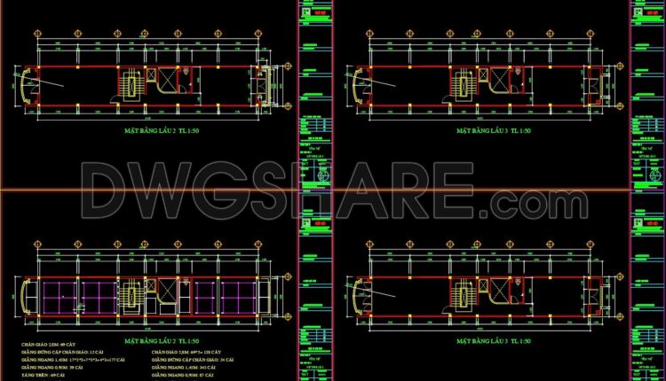 20. Download the construction method drawings for a 4-story townhouse
