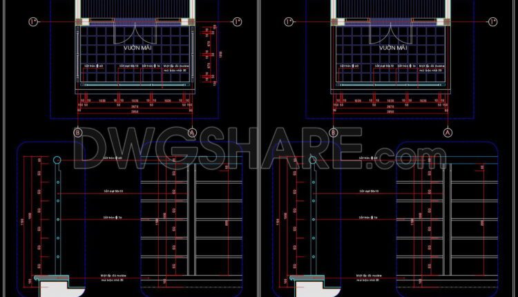 242. CAD drawing detailing the glass roof connected to the masonry wall for download