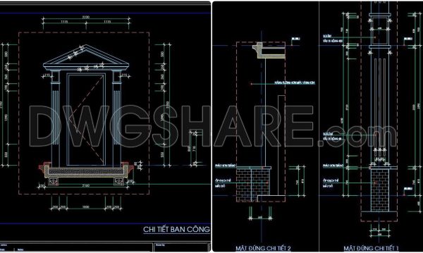 2 years ago
                

                
             1,319243. Detailed architectural CAD drawings of balconies and columns