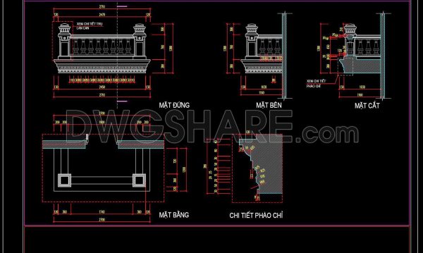 2 years ago
                

                
             1,821245. Detailed architectural CAD drawings of balconies and columns