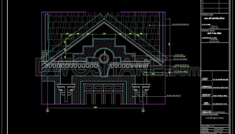 246. CAD detailed drawings of vertical facade wall sections for townhouses