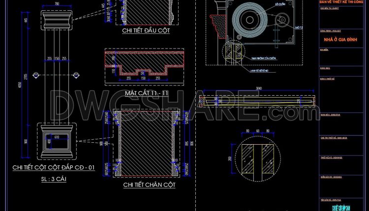 248. Detailed Cad Drawings Of Vertical Elevations And Balconies (13)
