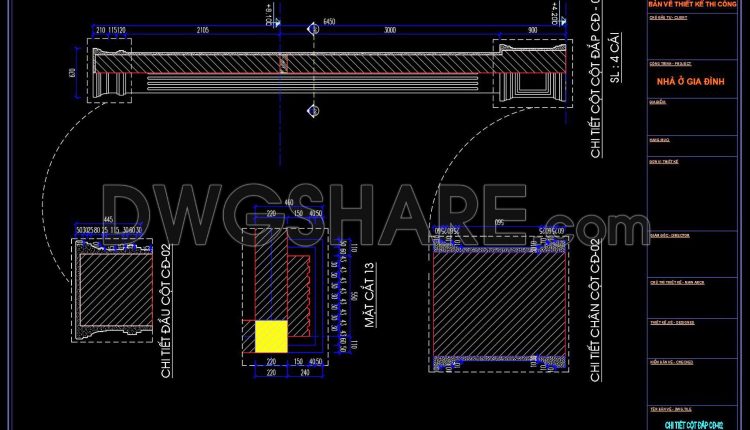 248. Detailed Cad Drawings Of Vertical Elevations And Balconies (15)