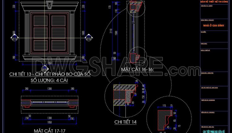 248. Detailed Cad Drawings Of Vertical Elevations And Balconies (21)