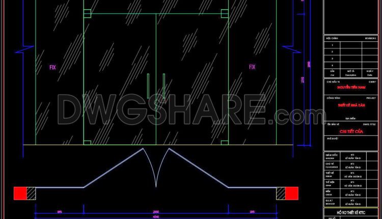 485. Detailed CAD Drawings Of Doors, Windows For Download