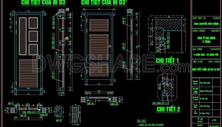 487. Detailed CAD Drawings Of Doors, Windows For Download