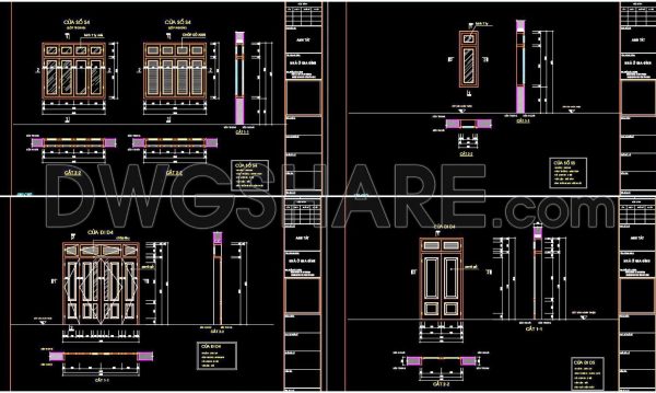 2 years ago
                

                
             641489. Detailed CAD Drawings Of Doors, Windows For Download