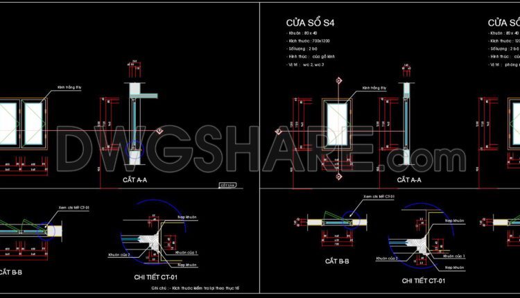 490. Detailed CAD Drawings Of Doors, Windows For Download