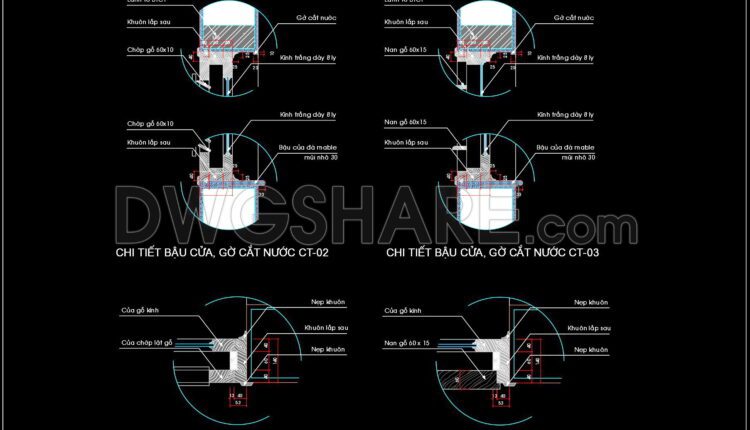 490. Detailed CAD Drawings Of Doors, Windows For Download