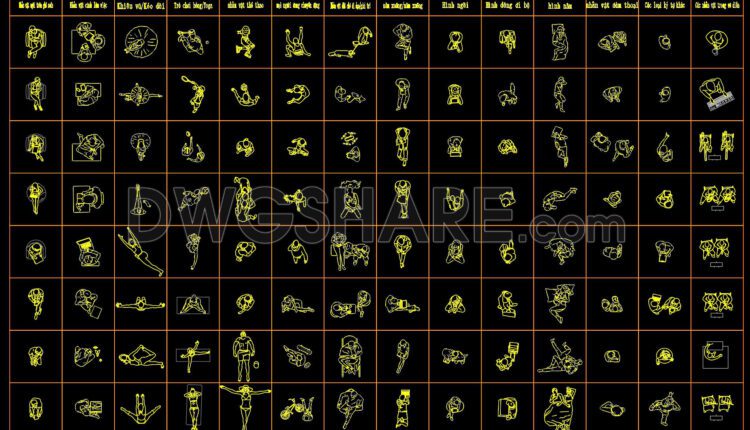 98. Cad Drawings Of People Details For Download