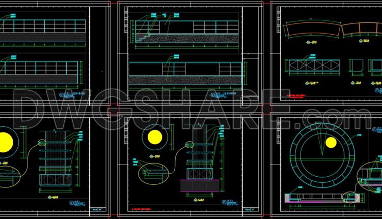 Detailed CAD drawings for the design and construction of coffee shops and reading spaces