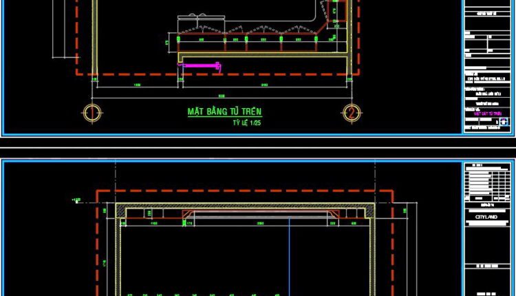 100. CAD technical drawings of kitchen cabinets for the house
