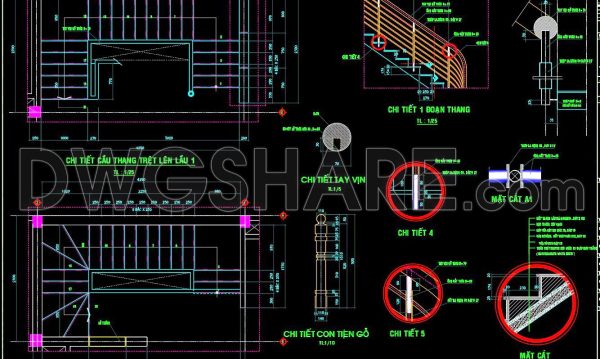 170. Download detailed CAD drawings of townhouse stairs