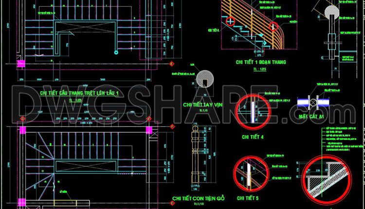 170. Download detailed CAD drawings of townhouse stairs