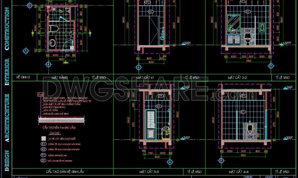 2 years ago
                

                
             1,071174. WC Layout Plan and elevations details CAD drawings download