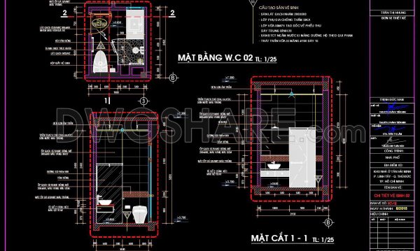 2 years ago
                

                
             1,010179. WC Layout Plan and elevations details CAD drawings download