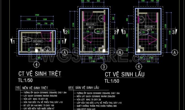 2 years ago
                

                
             612188. WC Layout Plan and elevations details CAD drawings download