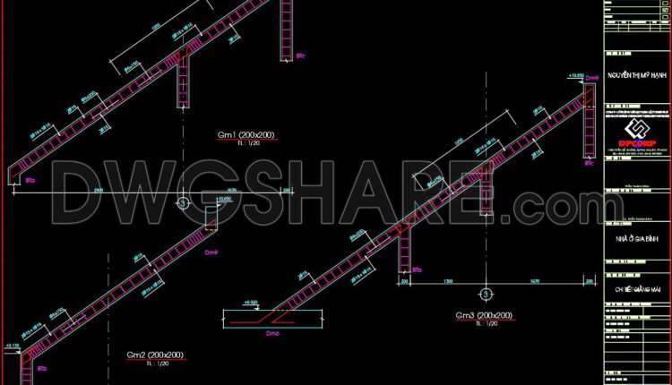 228. Structural Drawings Of 2-Story House A Complete Project 6m x 20m For Download