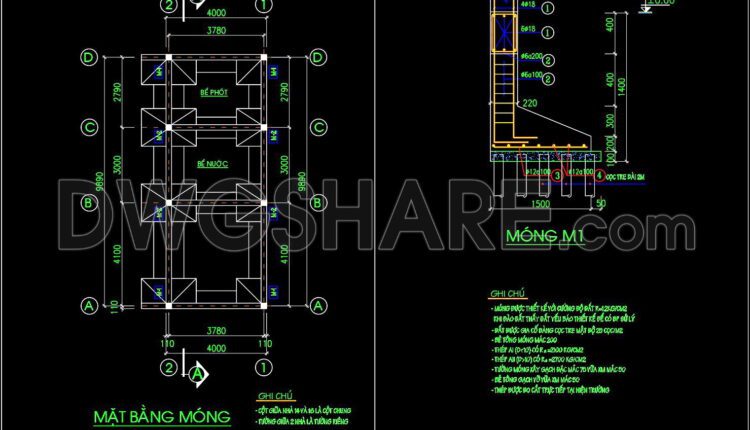 230. Structural Drawings Of 4-Story House A Complete Project 4m x 10.7m For Download
