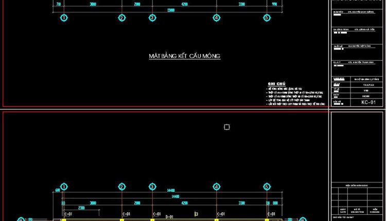 232. Structural Drawings Of 4-Story House A Complete Project 2.8m x 15m For Download