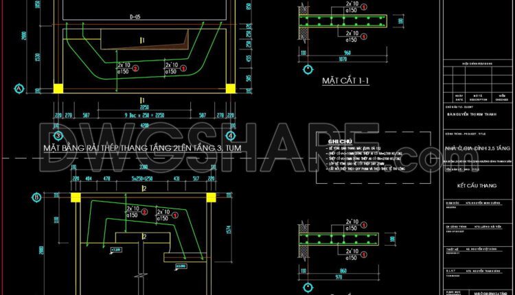 232. Structural Drawings Of 4-Story House A Complete Project 2.8m x 15m For Download