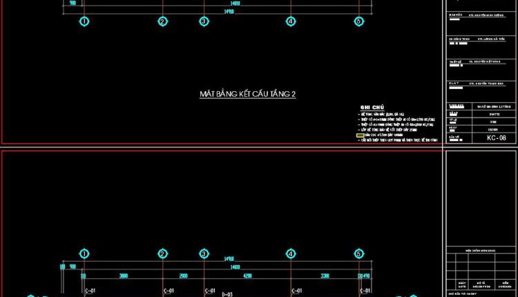 232. Structural Drawings Of 4-Story House A Complete Project 2.8m x 15m For Download