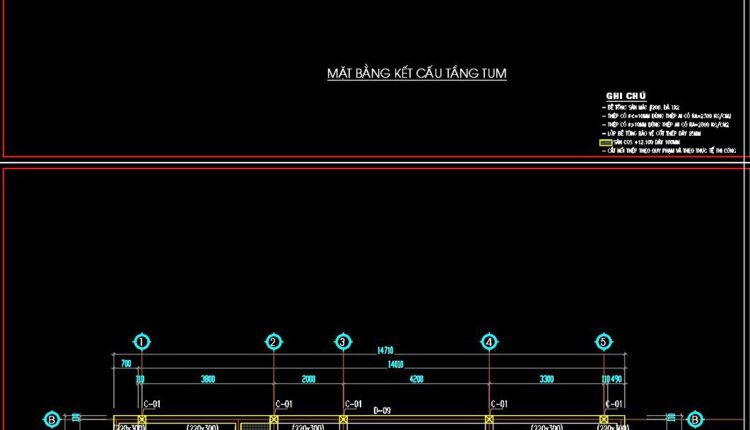 232. Structural Drawings Of 4-Story House A Complete Project 2.8m x 15m For Download