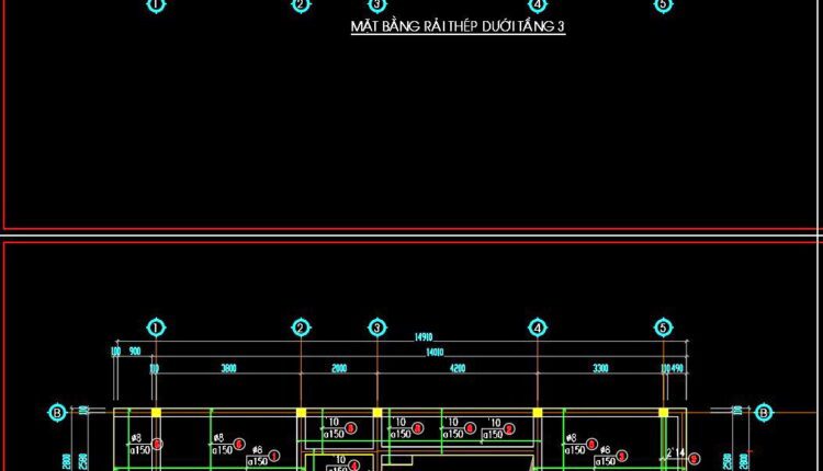 232. Structural Drawings Of 4-Story House A Complete Project 2.8m x 15m For Download