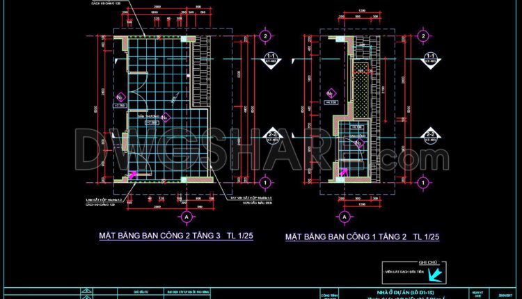 251. Download detailed CAD drawings of the elevation, glass roof lighting details, and balcony details for a townhouse