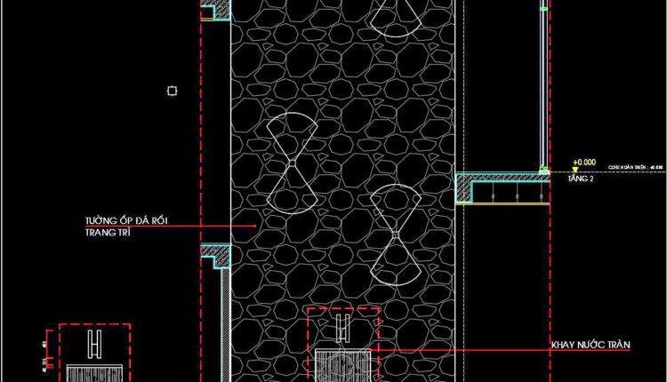 256. CAD detailed drawings of triple-tiered stairs and garden landscape for townhouses
