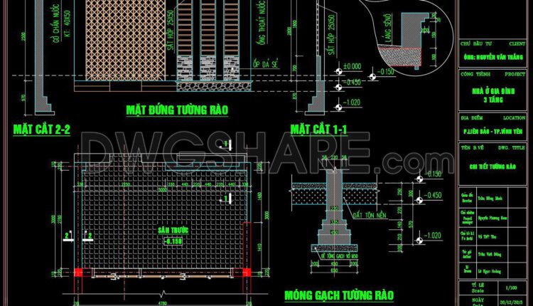 262. Detailed CAD drawings of skylight roofs and balcony railings for a townhouse