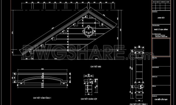 2 years ago
                

                
             1,100264. Detailed architectural CAD drawings of the roof and pergola