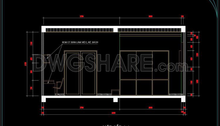 43. Download CAD drawings for interior design of bedroom