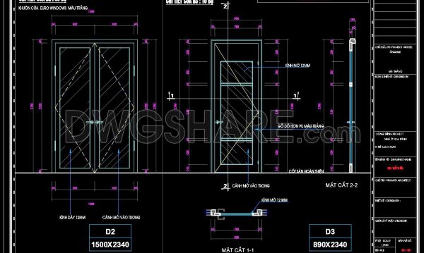 2 years ago
                

                
             583496. Detailed CAD Drawings Of Doors, Windows For Download