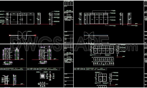 499. Detailed CAD Drawings Of Doors, Windows For Download