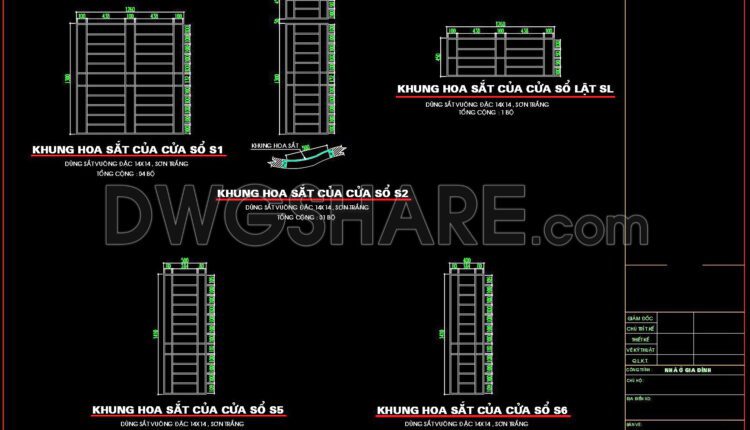501. Detailed CAD Drawings Of Doors, Windows For Download