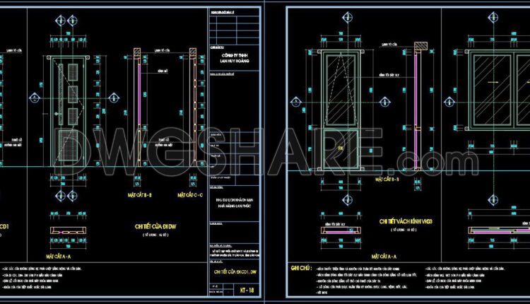 504. Detailed CAD Drawings Of Doors, Windows For Download (2)
