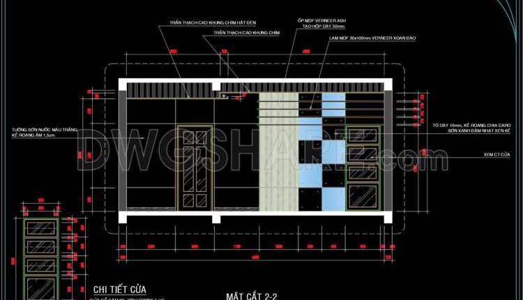 6. Download detailed CAD design drawings of the living room for a townhouse