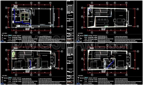2 years ago
                

                
             74263. Download detailed CAD drawings of the drainage system for a 5-story townhouse