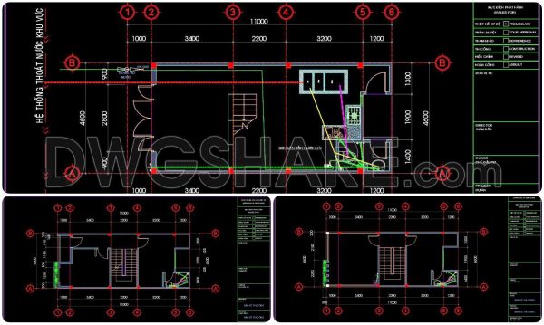 2 years ago
                

                
             65467. Detailed CAD design drawings for the water supply system in a 3-story townhouse