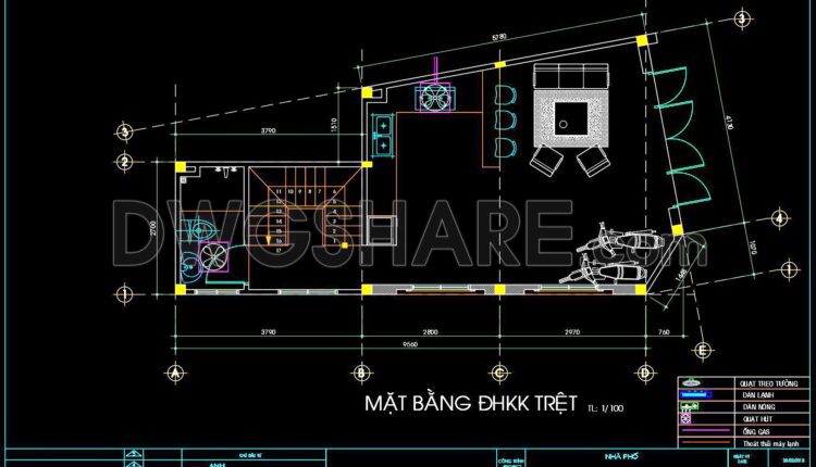 68. CAD drawings for detailed electrical designs for a 3-story townhouse