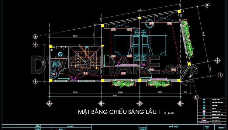 68. CAD drawings for detailed electrical designs for a 3-story townhouse