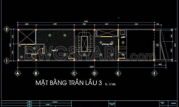 2 years ago
                

                
             35479. Detailed CAD drawings of the ceiling and floor for a 4-story residential house